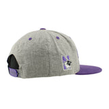 Northwestern Hat Grey/Purple Script Flatbill