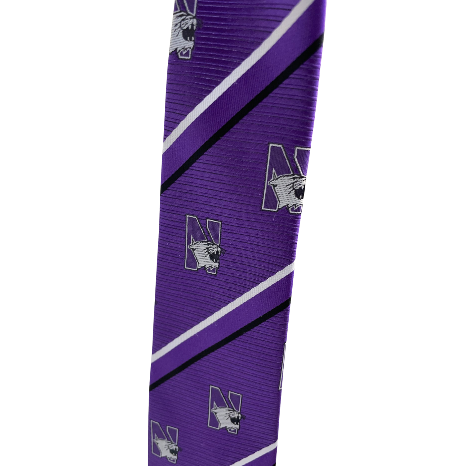 Northwestern Wildcats Purple N-Cat Tie